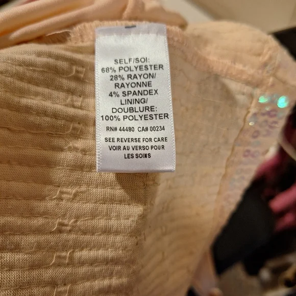 Iridescent Pink Sequin Bodycon Mini Dress-Cute Back - Picture 6 of 14